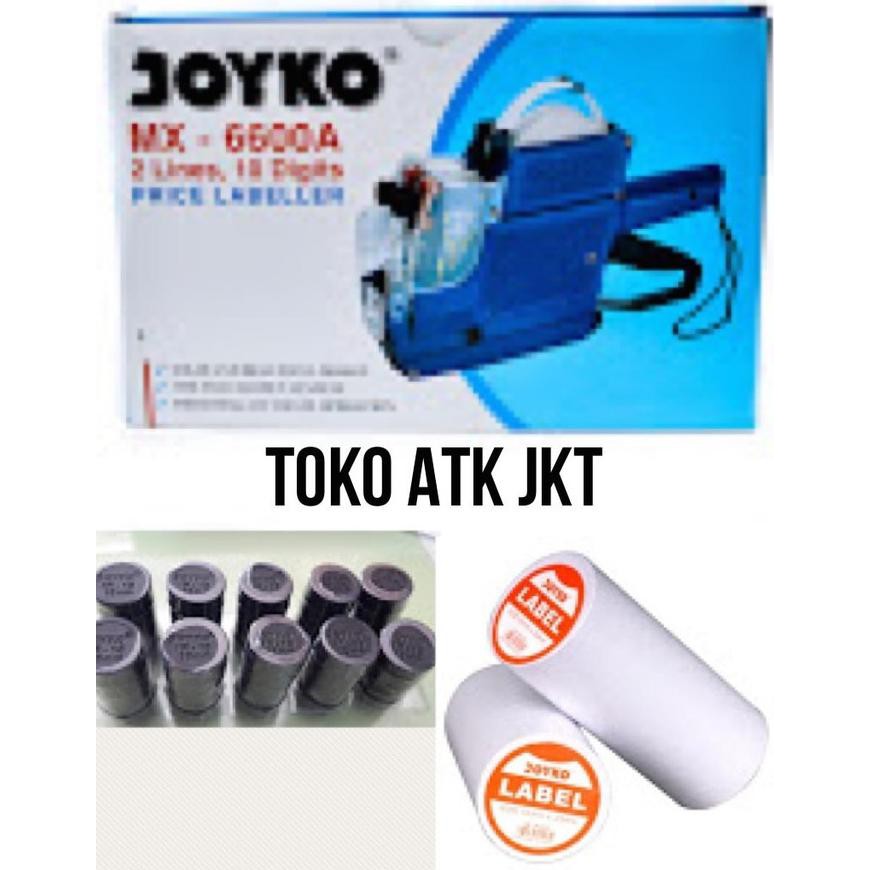 

PAKET Alat Label Harga Joyko MX 6600 A ( 2 Baris ) + Refill + Tinta