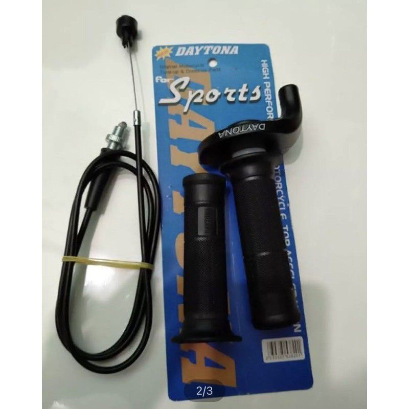 Gas spontan Daytona polos hitam Universal  Beat Aerox Pcx Nmax vario 125 150