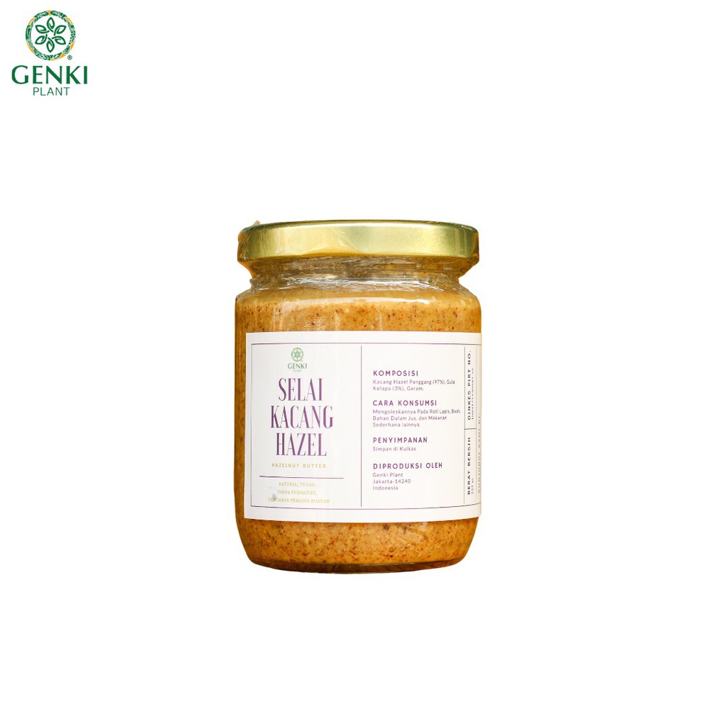 

Genki Plant Selai Kacang Hazel / Hazelnut Butter - 225 g