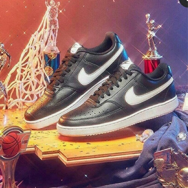 ORIGINAL UNISEX NIKE Court Vision Low Black White