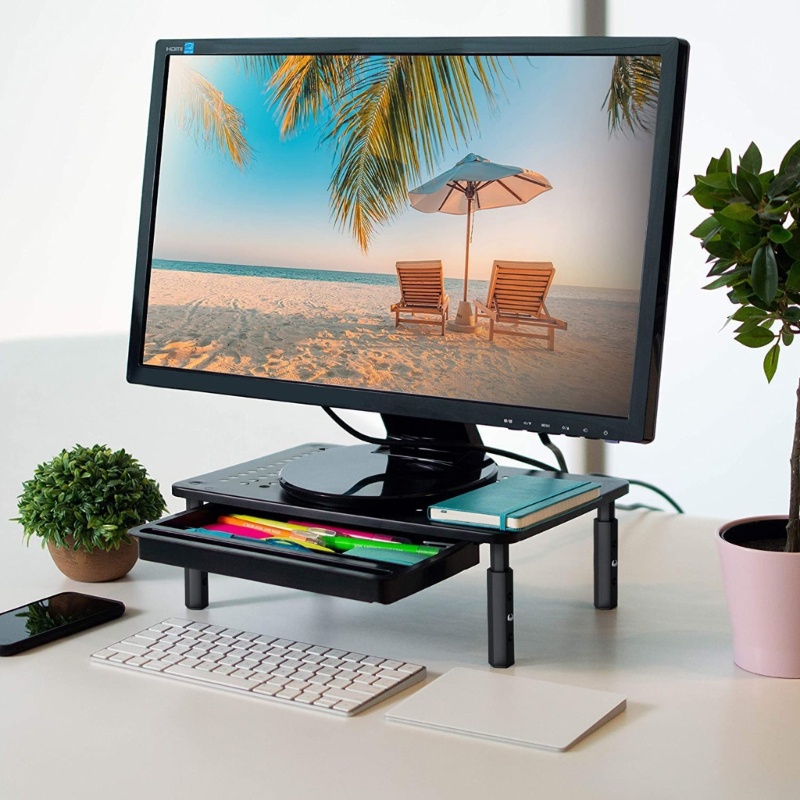 Zzz Stand Rak Organizer Holder Monitor Komputer / Laptop / Tv / Printer