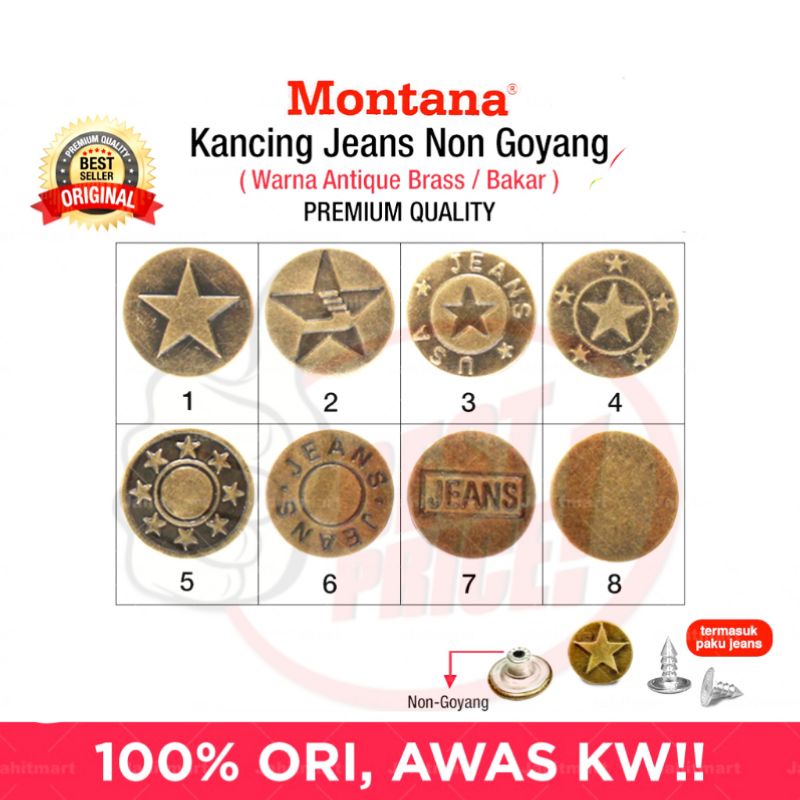 Kancing Celana Jeans, Kancing Jepret,kancing pinggang,kancing ajaib, kancing baju,Adjustable Unisex (1pc)