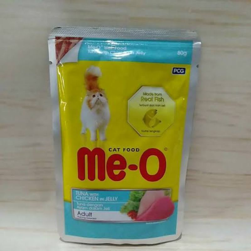 Meo Pouch Adult 80gr / Makanan basah kucing dewasa Me-O