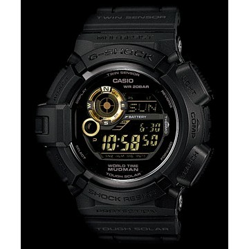 Jam Tangan Pria Casio G-Shock Original G-9300GB-1D Mudman Solar Power