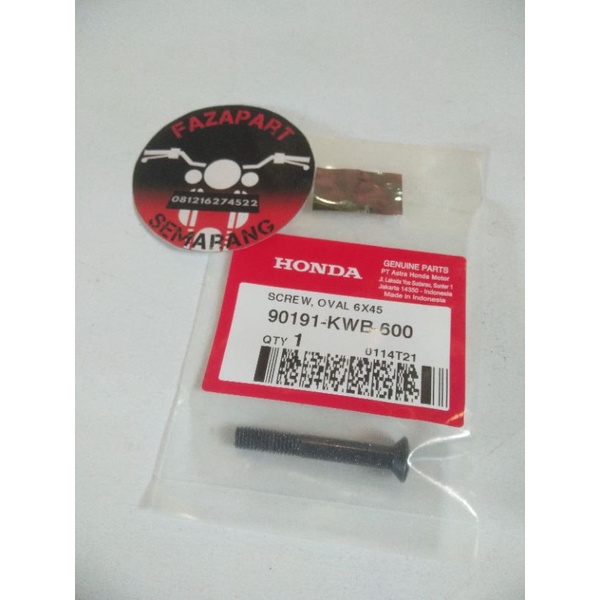 BAUT JALU STANG STIR 6X45 HONDA BEBEK DAN MATIC AHM 90191-KWB-600