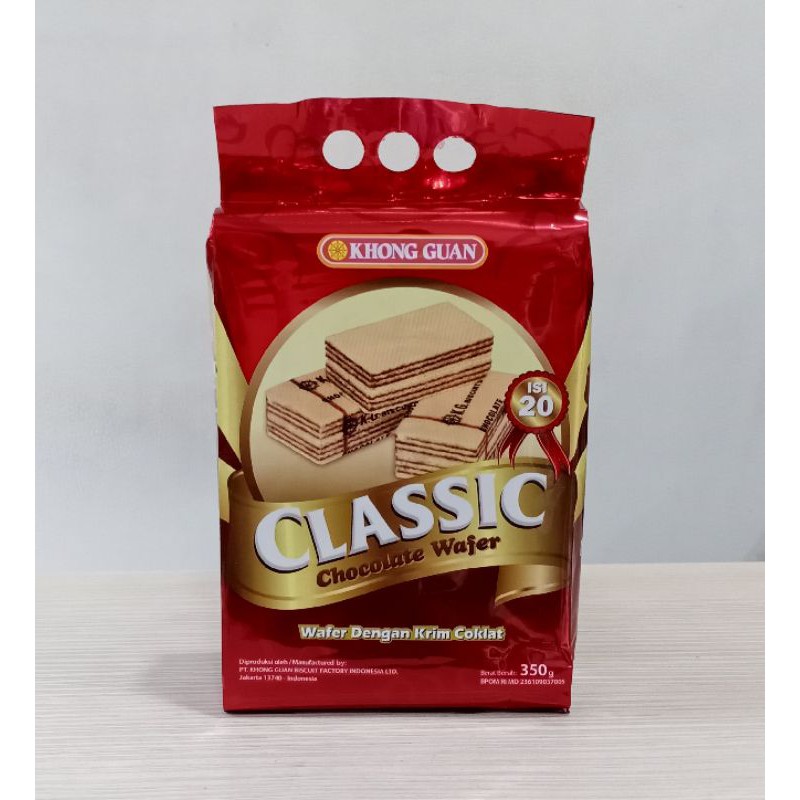 

BISKUIT KHONG GUAN CLASSIC CHOCOLATE WAFER - BISCUIT KHONG GUAN WAFER KRIM COKLAT