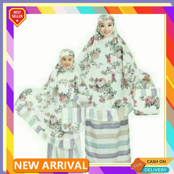 Mukena Mukenah Couple Pasangan Kapel Sekeluarga Ayah Ibu Anak Terbaru 2021 Mukenah Ibu Dan Anak Rend