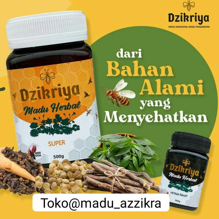 

[PRODUK LG09E] Madu DZIKRIYA ZIKRIYA ADZIKRIYA Herbal Hutan Sarang Pahit Super Murni Asli HYG