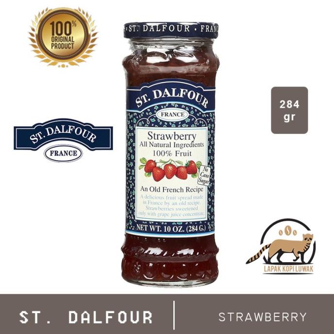 

Selai St. Dalfour Strawberry Jam 284 Gr