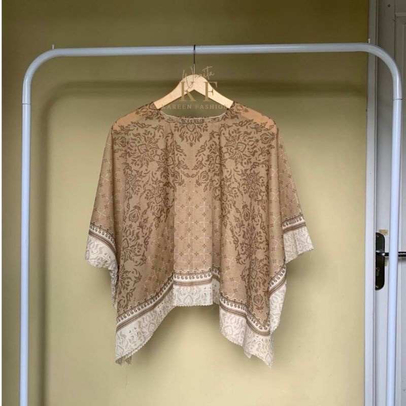 Outer kimono scraf premium-Hazel cream
