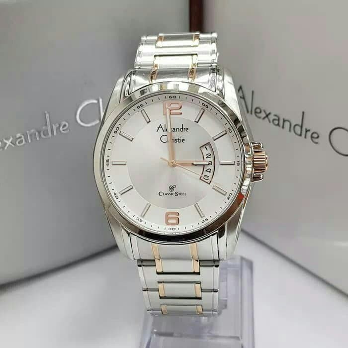 Jam Tangan Alexandre Christie 8289 AC8289 Couple Edition Original Stainless Steel