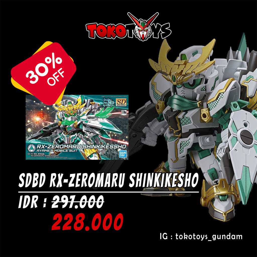 GUNDAM SDBD RX-ZEROMARU SHINKIKESSHO - GUNDAM SD ORIGINAL MURAH