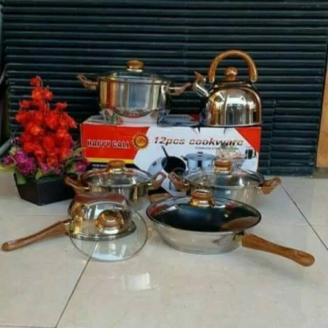 Panci set 12pcs cookware happy call