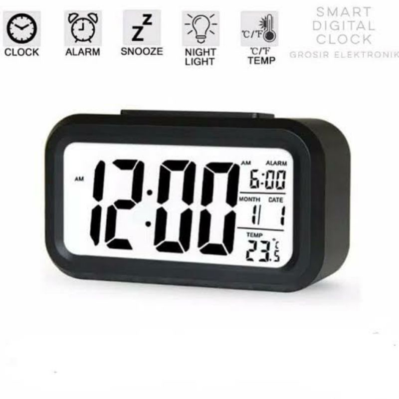 JAM ALARM MEJA DIGITAL UNIK  LCD