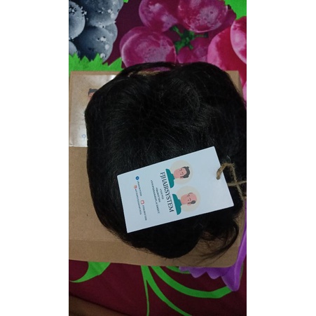 wig Hairtoupee rambut asli  free double tip