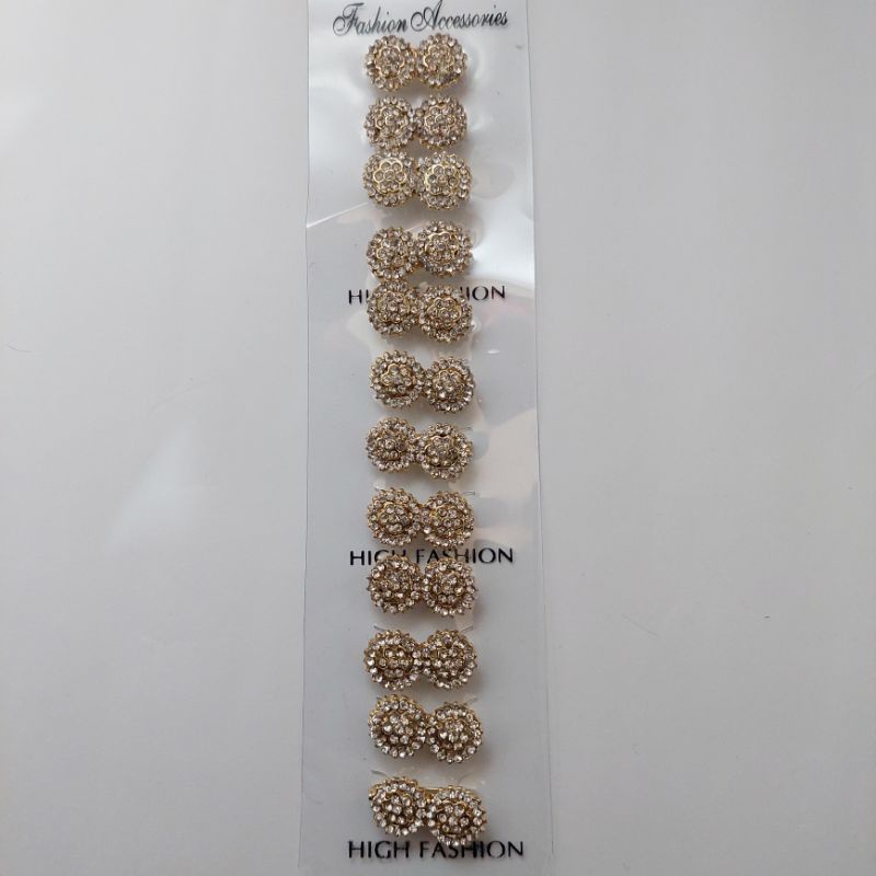 BROS DAGU Kecil Mungil Hijab Full Mata Korea Aksesoris Wanita Muslim-Kuning E