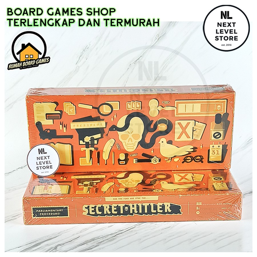 Secret Hitler Board Game - ANTI HUMAN CARD Board Games Card Game NEW READY STOCK