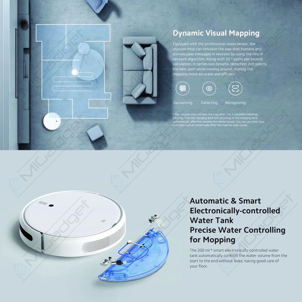 Robot Vacuum Mop 2C - Robot Vacuum Cleaner 2 in 1