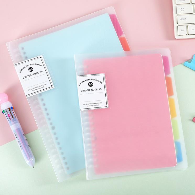 

⭐Dapat⭐kan⭐ Binder Note Pastel Colour Cover Transparant - 40 lembar[T206]⭐