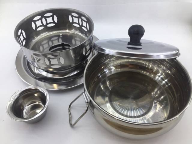 Panci Shabu Shabu 16cm / steam boat Shabu Shabu 16cm / hot pot shabu shabu bulat stainless 16cm / steamboat / panci soup warmer