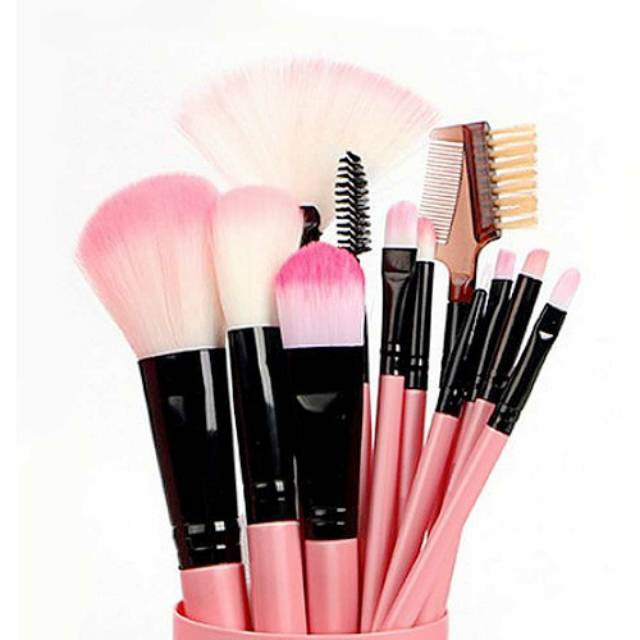 AGG-15 Kuas Make Up / Alat Make Up Set Kuas Make Up Tabung 12 Brush Makeup Impor