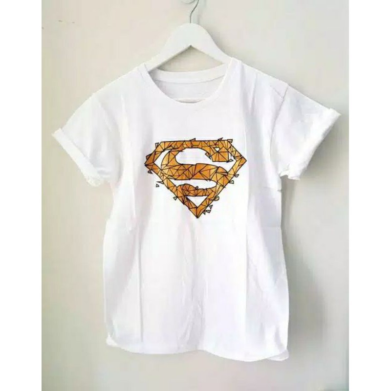 T-SHIRT MOTIF SUPERMAN/KAOS WANITA MOTIF SUPERMAN