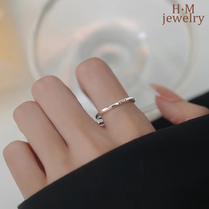 Luck Mobius Cincin Model Lilit Desain Simple Untuk Wanita