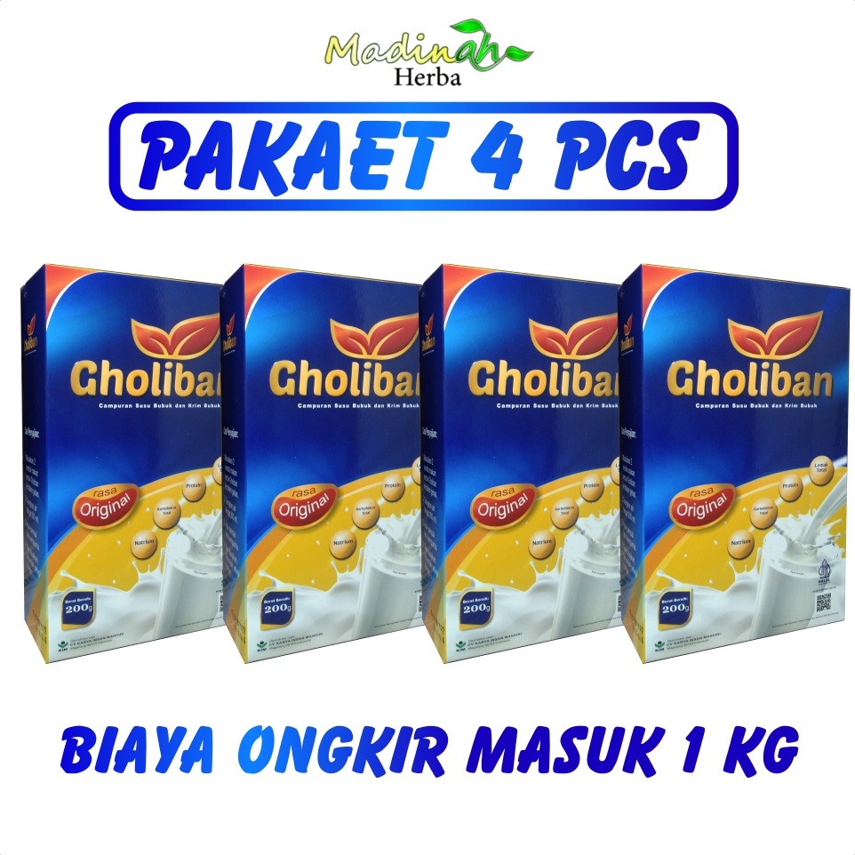 Susu Kambing Gholiban Rasa Original 4 Box Murah 100 rb