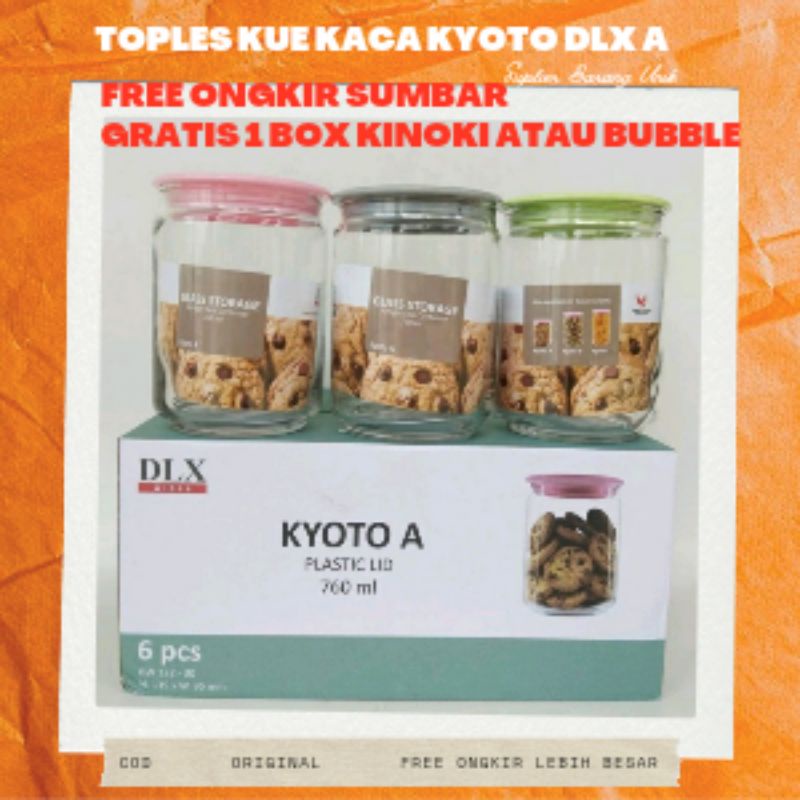 [SBU] TOPLES KUE KACA TEBAL 6 PCS KYOTO A 760 ML GRATISS.. KINOKI 10 PCS MURAH BAGUS TOPLES MERK DLX