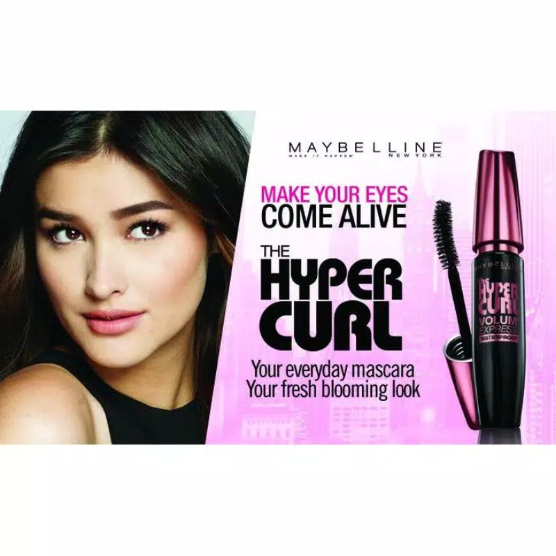 Maybelline Hypercurl Volum Express Waterproof ( BPOM Original 100%)