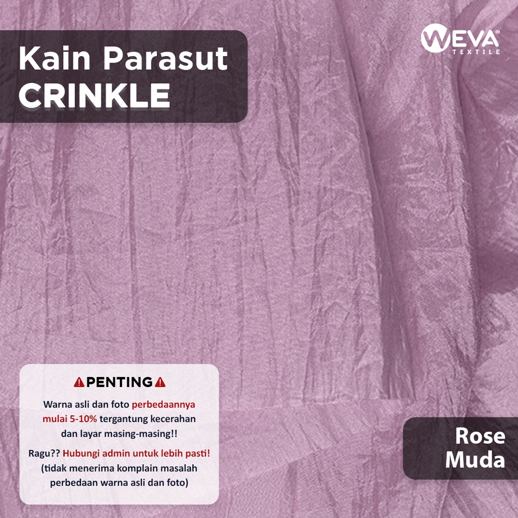 Jual Bahan Kain Parasut Kringkel - Kain Crinkle Premium Weva Textile ...