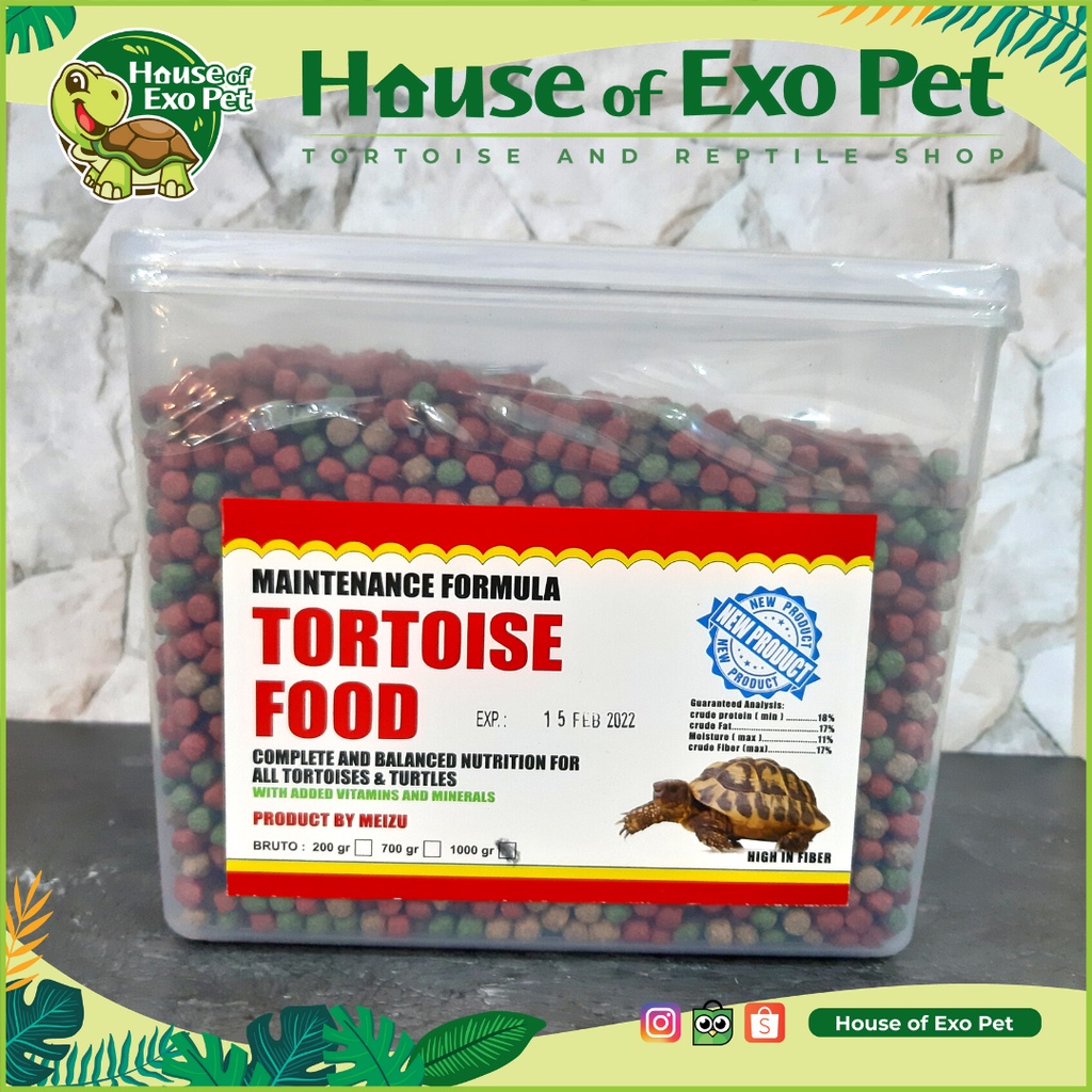 MEIZU 1 KG PELET KURA DARAT SULCATA PARDALIS HERMANI TORTO