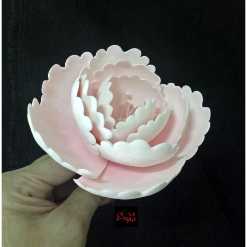 

(443/PPEG8) Gumpaste Flower Sugar Flower/Bunga Gumpaste Peoni