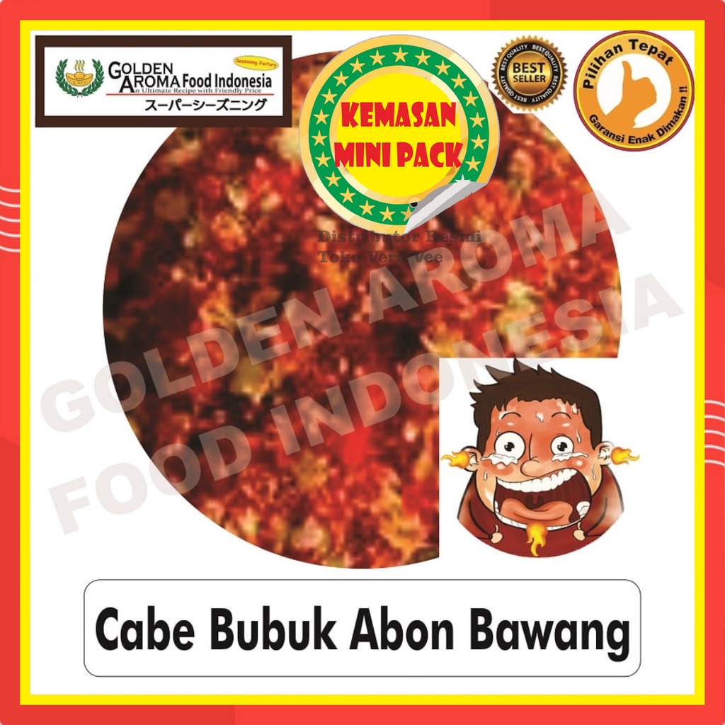 

Cabe Bubuk Abon Bawang/Bon Cabe 50Gr Bubuk Cabe Abon Bawang/Bon Cabe Makanan Bisa Kiloan Chilli Powder Super Pedas Aneka Bahan Instan Murah Enak Terbaik Kering Terjamin Halal Premium Sushi Bukan 100Gr 100 Gram Aida Jepang Antaka Thailand