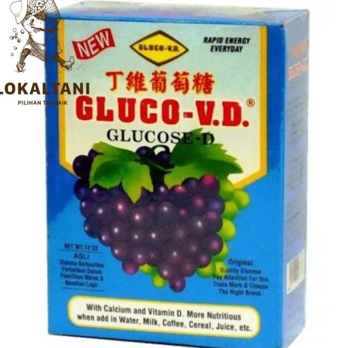 

Minuman Glukosa / Tepung Dekstrosa GLUCO VD 340gr 12oz / Gula Anggur