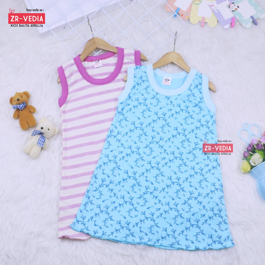 (ISI 3 PCS) Dress Yukensi uk 3-5 Tahun / Daster Anak Perempuan Atasan Bahan Kaos Baju Harian Murah