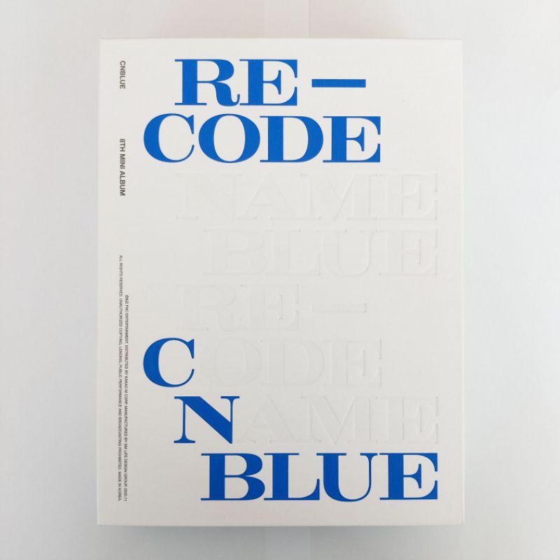 [sharing] CNBLUE RE-CODE ALBUM STANDARD VER. PHOTOCARD ONLY CN BLUE PC YONGHWA JUNGSHIN MINHYUK