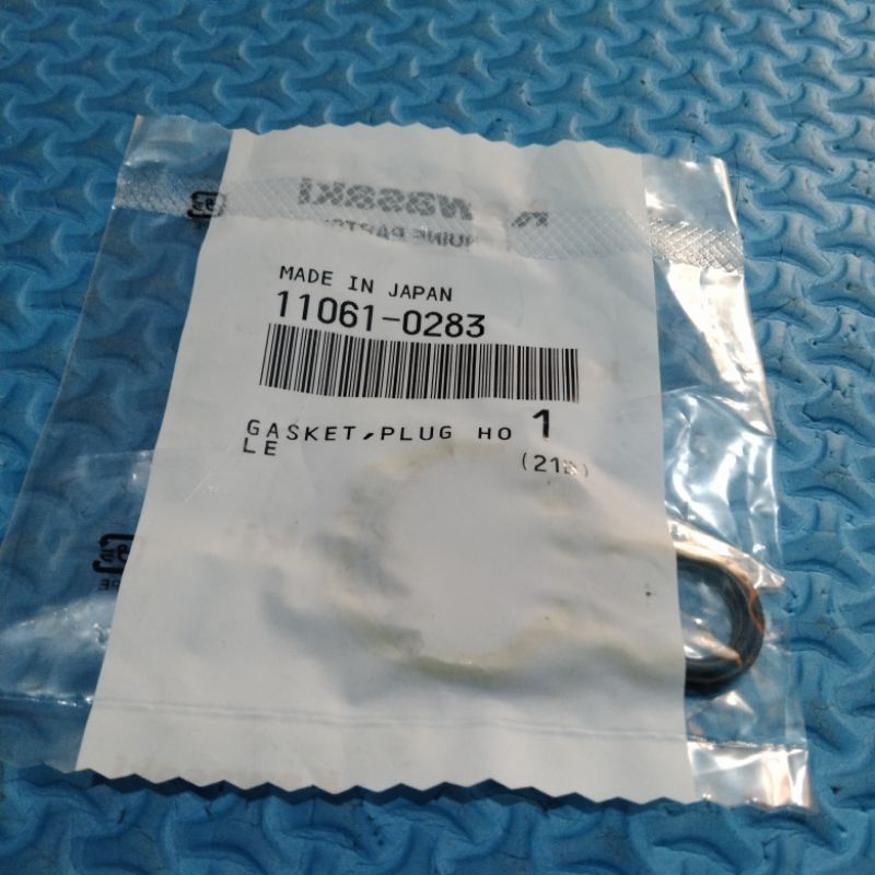 karet seal busi ninja 250 karbu 250fi injeksi original Kawasaki 11061-0283