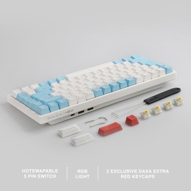 Rexus Keyboard Wireless Gaming Mechanical Daxa M84 / M-84 Ultimate