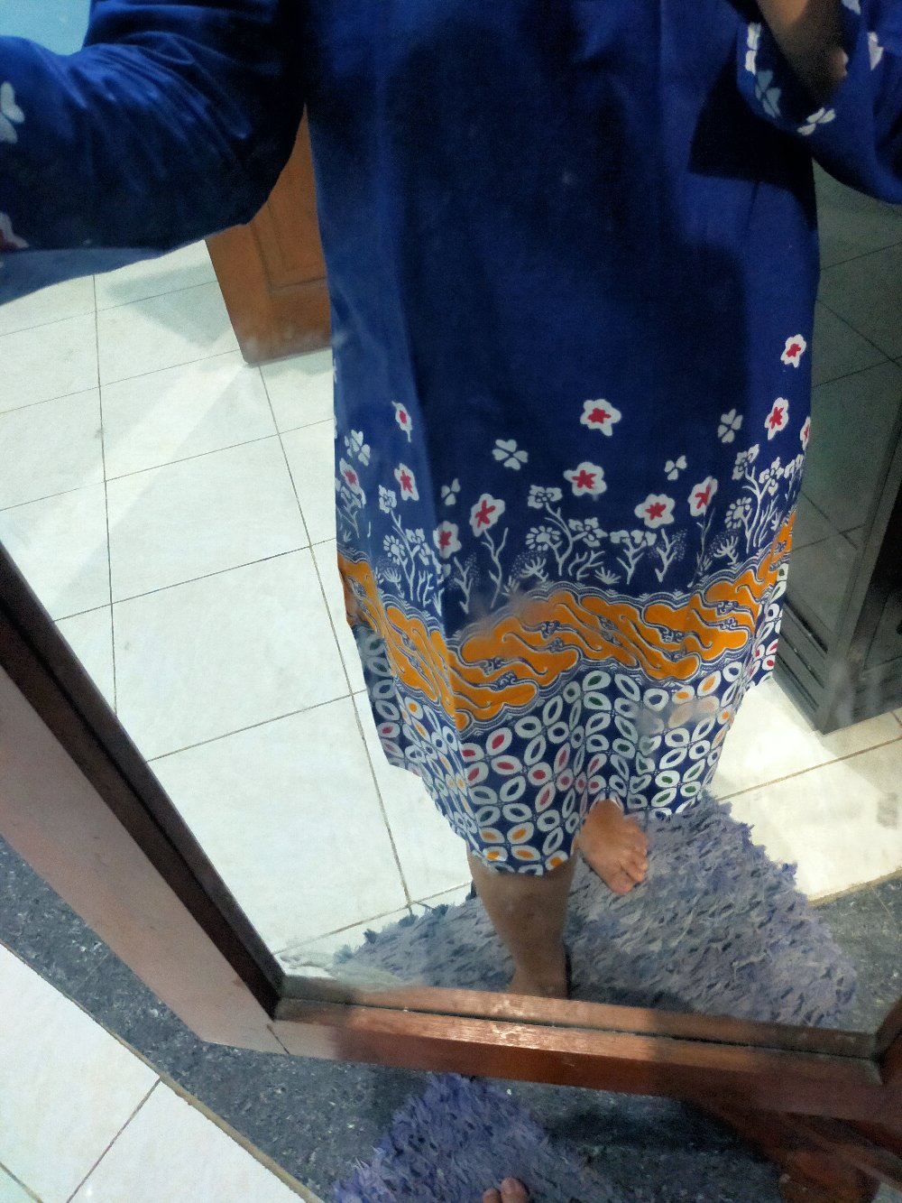 M-l-xl-xxl Batik Tunik Wanita Asj Sa Hrb026 Kenongo Pekalongan Sogan Tulis
