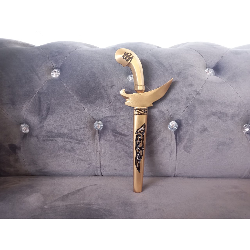 KOLEKSI KRIS MAS KUNINGAN MINI PUSAKA INDONESIA TERMURAH