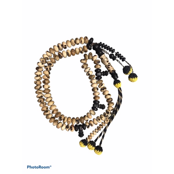 Tasbih Oud Sholib Abanus 10mm Pipih Asli Mesir