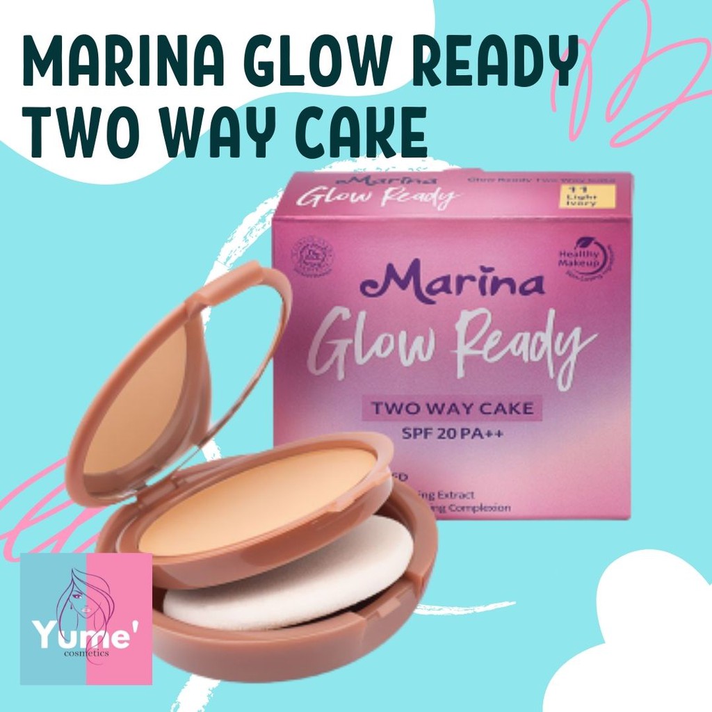 MARINA GLOW READY TWO WAY CAKE | BEDAK MARINA | BEDAK TRO WAY CAKE