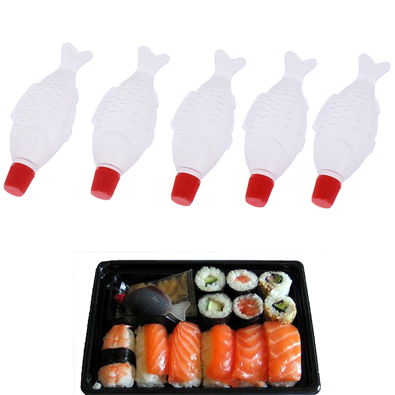 10pcs Botol Dispenser Saus Mustard Sushi Ikan Ukuran 4ML