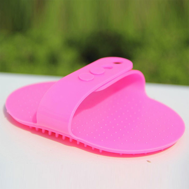 Sisi Bulu Hewan Anjing Kucing Pet Comb Brush Silicone for Bath Dog Cat