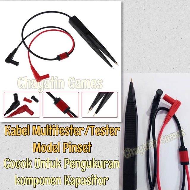 Kabel Tester / Kabel Multitester Model Pinset Jepit Sesuai Foto