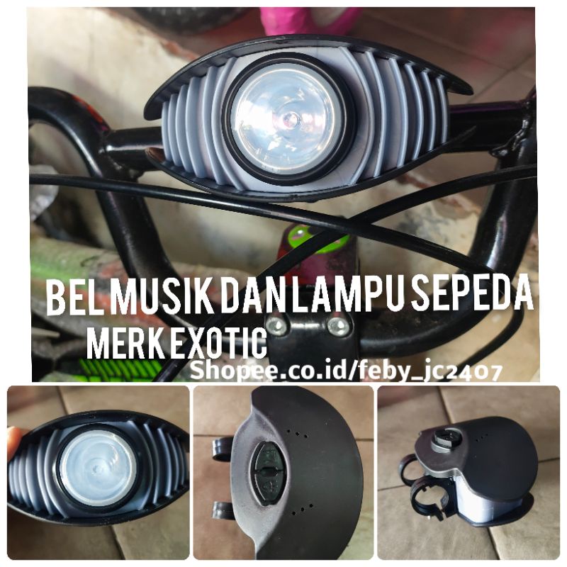 Bel Musik Lampu Sepeda Anak Horn Bicycle