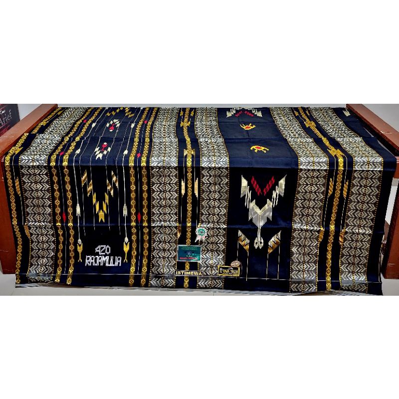 Sarung tenun sutra RAJA MULIA 420 EXCLUSIVE skelas tamer kamer bhs sge sgt lamiri lamiya hidayat