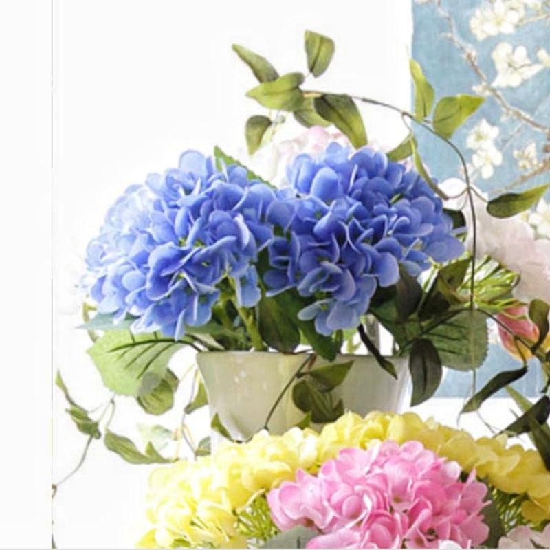 Bunga Hydrangea AF70 Hortensia Artificial Dekorasi Backdrop Properti Foto Buket Wedding