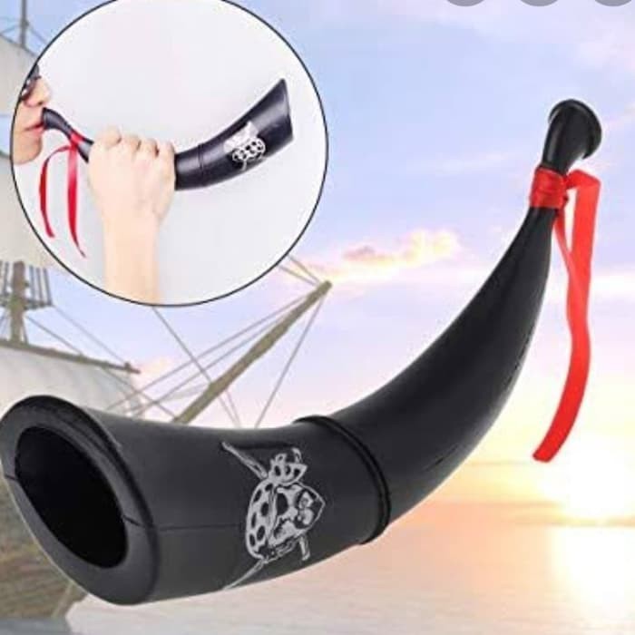 PIRATE HORN halloween props PIRATE COSTUME WEAPON peluit BAJAK LAUT